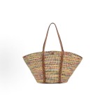 PRADA triangular embossed logo Tote bag, shopping bag, single-shoulder handbag, women\'s multi-color